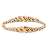Mic Curb Link Bracelet | 2 Graduating | Yellow Gold