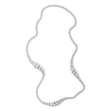 Mic Curb Link Necklace | 3 Graduating | Sterling Silver