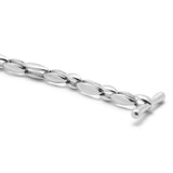 Bradoon Bracelet | Large Mixed Link | Sterling Silver