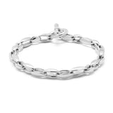 Bradoon Bracelet | Large Mixed Link | Sterling Silver
