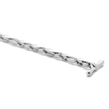 Bradoon Necklace | Mixed Medium Links | Sterling Silver