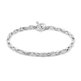 Bradoon Bracelet | Small Mixed Link | Sterling Silver