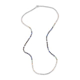 Crystal Necklace | Blue Pattern | Sterling Silver