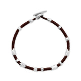 Dryp Bracelet | Dark Brown | Sterling Silver