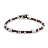 Dryp Bracelet | Dark Brown | Sterling Silver