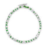 Dryp 2 Bracelet | Green | Sterling Silver