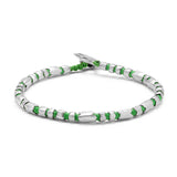 Dryp 2 Bracelet | Green | Sterling Silver