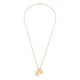 Gudo Necklace | Rectangle | Diamond Detail | Yellow Gold