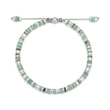 Vexa Bracelet | Matte Emerald | Sterling Silver