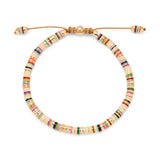 Malli Bracelet | Off White Pattern | Yellow Gold