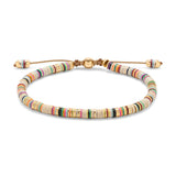Malli Bracelet | Off White Pattern | Yellow Gold