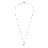 Message Pendant Necklace | Desire | Sterling Silver | Diamond Detail
