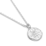 Message Pendant Necklace | Inspiration | Sterling Silver | Diamond Detail