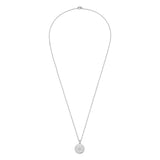 Message Pendant Necklace | Irresistibility | Sterling Silver | Diamond Detail