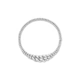 Mic Curb Link Bracelet | 1 Graduating | Sterling Silver