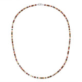Mini Malli Necklace | Brown Pattern | Sterling Silver