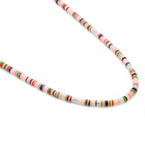Mini Malli Necklace | Light Pink Pattern | Sterling Silver