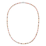 Mini Malli Necklace | Light Pink Pattern | Sterling Silver