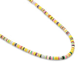 Mini Malli Necklace | Mustard Pattern | Sterling Silver
