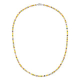 Mini Malli Necklace | Mustard Pattern | Sterling Silver