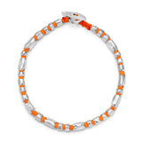 Dryp 2 Bracelet | Neon Orange | Sterling Silver