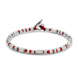 Dryp 2 Bracelet | Red | Sterling Silver