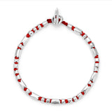 Dryp 2 Bracelet | Red | Sterling Silver
