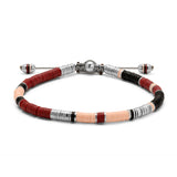 Palli | Maroon Pattern | Sterling Silver