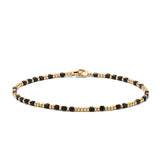Percep Bracelet | Black Spinel | Yellow Gold