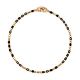 Percep Bracelet | Black Spinel | Yellow Gold