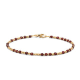 Percep Bracelet | Garnet | Yellow Gold