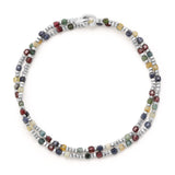 Percep Bracelet | Two Wrap | Mixed Gemstone | Sterling Silver