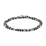 Percep Bracelet | Two Wrap | Onyx | Sterling Silver