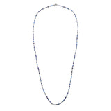 Percep Necklace/Bracelet | Three Wrap | Lapis | Sterling Silver