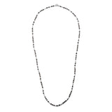 Percep Necklace / Bracelet | Three Wrap | Onyx | Sterling Silver