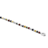Percep Necklace/Bracelet | Three Wrap | Mixed Gemstone | Sterling Silver