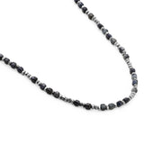 Percep Necklace/Bracelet | Three Wrap | Sapphire | Sterling Silver