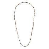 Percep Necklace/Bracelet | Three Wrap | Tiger Eye | Sterling Silver