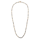 Percep Necklace/Bracelet | Three Wrap | Black Spinnel | Yellow Gold