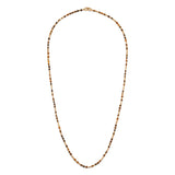 Percep Necklace/Bracelet | Three Wrap | Tiger Eye | Yellow Gold