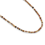 Pilla Necklace | Mixed Color Sapphire | Yellow Gold