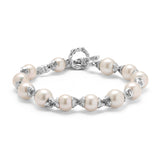 The Raigh Bracelet | 10mm | White Pearl | Sterling Silver