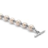 The Raigh Bracelet | 10mm | White Pearl | Sterling Silver