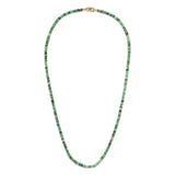 Shine Necklace/Bracelet | 3.5mm | Pave Detail | Emerald | Yellow Gold