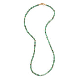 Shine Necklace/Bracelet | 3.5mm | Pave Detail | Emerald | Yellow Gold