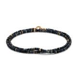 Shine Necklace/Bracelet | 3.5mm | Pave Detail | Sapphire | Yellow Gold