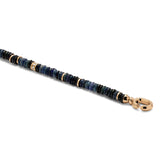 Shine Necklace/Bracelet | 3.5mm | Pave Detail | Sapphire | Yellow Gold