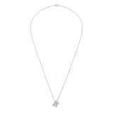 Shuah Necklace | Sterling Silver | White Diamond Detail