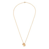 Shuah Necklace | Yellow Gold | White Diamond Detail