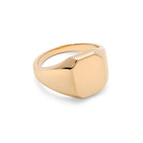 Sig Ring | Rectangle | Yellow Gold